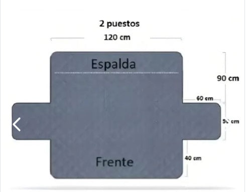 Protector Sofá Forro Mueble Doble Faz 3