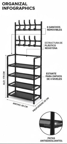 A136 Zapatero EleganceRack Pro